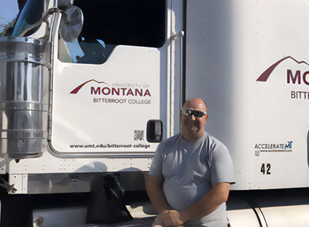 Trucking instructor at Bitterroot College